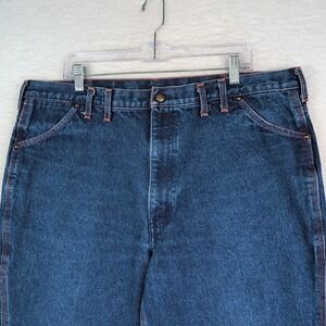 VTG Big Mac Jeans Men 42x32 Blue Carpenter High‎ Rise Straight Cotton Denim